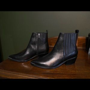 Marc Fisher Point Toe Black Boots